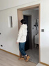 高梵風殼【楊冪同款】鵝絨服4.0五分黑金羽絨服女短款收腰顯瘦外套冬 皦玉白 S （80-100斤  飛天鵝絨117g） 曬單實拍圖