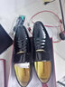 富貴鳥(niǎo)男士皮鞋真皮新款商務(wù)正裝德比鞋尖頭漆皮男鞋英倫風(fēng)皮鞋男婚鞋 FG0131黑色 40 曬單實(shí)拍圖
