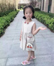 G.DUCKKIDS女童連衣裙夏裝新款韓版洋氣兒童裝夏季公主裙女寶寶網(wǎng)紅裙子 磚紅色(偏小一碼) 90 cm 曬單實(shí)拍圖
