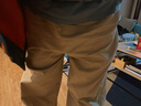 OEMG 工裝褲男春秋夏季九分褲男寬松直筒日系潮牌休閑百搭束腳褲子男 焦糖色常規 XL 曬單實(shí)拍圖