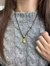 悠萊999足金蘋(píng)果吊墜黃金平安果轉(zhuǎn)運(yùn)珠掛墜鎖骨項(xiàng)鏈送女友圣誕節(jié)禮物 蘋(píng)果吊墜+字母+蠟皮繩約1.45-1.55g 曬單實(shí)拍圖