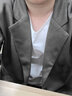 GIOIO新款秋冬季休閑毛呢西服男韓版小西裝男士呢子休閑西裝男外套男裝 棕色（單件西服） L（適合115-130斤） 曬單實(shí)拍圖