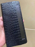 曼爾適用【手工定制】華為matex5典藏版手機殼華為x5超薄商務牛皮真皮5g折疊屏全包華為mateX3保護套 黑色小鱷魚紋 華為matex5/x5典藏版+全屏水凝膜 曬單實拍圖