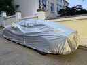 置友龍晨適用于寶馬5系X3 X1 i3 i5 3系X5車(chē)衣專(zhuān)用防曬防雨隔熱汽車(chē)全車(chē)罩 銀色【牛津布加厚車(chē)衣】 寶馬X3車(chē)衣 曬單實(shí)拍圖