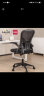 得力（deli）椅背扶手可翻折电脑椅 人体工学居家风格办公椅 91108 黑色 实拍图