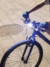 洛克兄弟（ROCKBROS） 骑行手套自行车半指夏季户外手套男女款短指骑车手套骑行装备 S030 蓝色 SBR掌垫 S 实拍图