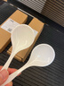 川島屋陶瓷湯勺家用湯匙長柄一人一勺粥勺吃飯調(diào)羹盛湯喝湯小勺子 陶瓷湯勺(奶白色) 曬單實拍圖