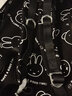 米菲（MIFFY）背包女雙肩包大學(xué)生初中高中書包高顏值ins簡(jiǎn)約可愛風(fēng)印花帶掛件 黑白色 曬單實(shí)拍圖
