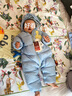 babycare兒童羽絨連體衣冬季嬰兒外出服寶寶羽絨服 哈沃伊松石藍 90cm  曬單實拍圖