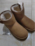 百丽保暖舒适雪地靴女潮流短靴B1729DD3 棕色 36 实拍图