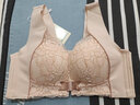 莫代爾前扣內衣女蕾絲邊薄杯全罩杯女士聚攏收副乳防下垂上托文胸罩套裝 曬單實(shí)拍圖