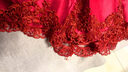 Badoubadou女童禮服裙公主裙女孩周歲生日女寶寶抓周連衣裙高端歲宴背心裙子 酒紅色+皇冠 90 曬單實(shí)拍圖