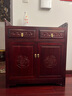 瑞呈堂（RUICHENGTANG）餐邊柜實木 新中式餐邊柜輕奢實木柜子儲物柜茶水柜邊柜酒柜客廳 全實木紅色80*40*90免安裝 曬單實拍圖