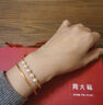 周大福時(shí)尚 足金黃金實(shí)心手鐲(工費(fèi)280)54mm 約9.5g EOF355七夕 曬單實(shí)拍圖