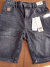 增致牛仔（zengzhi）男裝中褲 簡(jiǎn)約時(shí)尚男士彈力牛仔五分褲 灰色 31碼 曬單實(shí)拍圖
