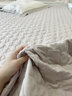 安敏諾防螨床笠秋冬控溫床墊保護套可裸睡床墊套保暖兒童床罩防塵螨床蓋 【防螨保溫床笠】駝色 150cm*200cm 【床墊30cm內適用】 曬單實(shí)拍圖