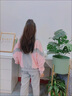 哈熙牛 童裝女套裝女童套裝春秋中童女裝兒童運(yùn)動(dòng)套裝女童新款洋氣 粉色套轉(zhuǎn)1 160 身高150-160cm體重75-95斤 曬單實(shí)拍圖