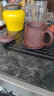 君礼轩 紫砂茶杯套装 宜兴手工四件套泡茶杯带过滤茶水分离礼盒装420ml 实拍图