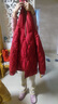衣典零一（LEDIALYI）羽絨棉服女短款2022冬季女裝冬裝新款時尚中年棉衣棉襖冬天厚外套 紅色 M 曬單實拍圖