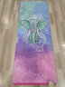 伊登双面硅胶防滑瑜伽铺巾吸汗铺垫瑜伽巾专业瑜伽垫布瑜伽毯机洗 如意象 （68*183CM） 实拍图