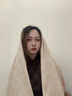 蔻馳（COACH）奧萊男女通用經(jīng)典標(biāo)志大尺寸圍巾戶外保暖 粉筆白色 曬單實(shí)拍圖