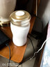 乾唐軒活瓷杯【送人禮物】喜悅圓融水杯茶杯陶瓷杯子送禮隨手杯手工定制 雪花白+鎏金 曬單實拍圖