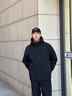 Calvin KleinJeans【戶外防風防水】三合一內(nèi)膽可拆卸登山?jīng)_鋒羽絨服J327348 BEH-太空黑 XL 曬單實拍圖