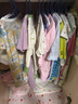 嬰蓓依嬰兒連體衣秋款衣服男女寶寶外出服純棉哈衣可愛(ài)爬服2024新款 彩虹兔兔 80cm 曬單實(shí)拍圖