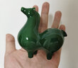 木客 創(chuàng  )意陶瓷綠馬小擺件新中式家居客廳可愛(ài)生肖動(dòng)物小唐馬工藝品擺設 精品茶玩茶桌裝飾品書(shū)房鎮紙 陶瓷富貴小唐馬-綠 曬單實(shí)拍圖