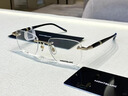 萬(wàn)寶龍（Montblanc）眼鏡框男MB0346O大班系列商務(wù)方形無(wú)框板材金屬光學(xué)萬(wàn)寶龍眼架男 001-黑金色 曬單實(shí)拍圖
