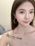 ACOSH大耳圈耳環(huán)女新款小眾設計高級感生日禮物氣質輕奢圓圈素圈耳飾 金色耳環(huán) 曬單實拍圖