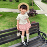 季米塔（Jimita）女童襪子春夏薄款純棉兒童公主中筒襪夏季網(wǎng)眼女孩寶寶長(zhǎng)筒小腿襪 愛(ài)心+蝴蝶結(jié)（2雙裝） M（約3-5歲）建議腳長(zhǎng)15-17cm 曬單實(shí)拍圖