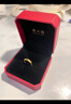 周大福 福字素圈泥鰍背黃金戒指女(工費(fèi)160)約4.7g EOF133 曬單實(shí)拍圖