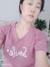 登森奧奧竹節(jié)棉短袖女兩件2024純棉T恤女夏新款韓版寬松印花半袖上衣 紫色微笑V領(lǐng)+藍(lán)色藝術(shù)圓領(lǐng) XL 建議125-135斤 曬單實(shí)拍圖