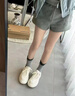昌祥回力安可拉紅色松糕底小白鞋女2024秋季軟皮厚底增高軟底休閑運動(dòng)板鞋 紅色二棉 38 公主請下單現貨妙發(fā)+順豐包郵 曬單實(shí)拍圖