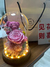 兜市精選生日禮物女送女朋友老婆永生玫瑰花干花禮盒創(chuàng)意走心禮品 默默相伴（精美禮盒禮袋+賀卡） 曬單實拍圖