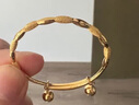 周生生欖型花邊黃金鈴鐺手鐲 足金寶寶手環(huán)兒童BB滿(mǎn)月禮 39549K計價(jià) 7.08克(含工費200元) 曬單實(shí)拍圖