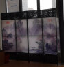 帝兰慕 屏风隔断客厅现代新中式办公室实木折屏折叠移动帘简易遮挡玄关 1.7米高*0.5米宽双面图一扇价格 实拍图