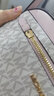 MICHAEL KORS【春尚新】Michael Kors 女士鏈條裝飾印花單肩斜挎禮物送女 香草配粉色35S1GTTC9B 禮物 曬單實(shí)拍圖