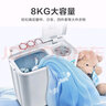 小天鵝（LittleSwan）半自動(dòng)洗衣機雙桶雙缸甩干脫水機出租房雙桿家用家電鋼化玻璃模板 10-KG雙缸三級能效 曬單實(shí)拍圖