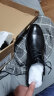 海澜之家HLA皮鞋男士商务休闲系带正装德比鞋子男HAAPXM4AA90279 增高40 实拍图