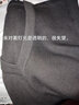 啄木鳥（TUCANO）春秋冬男V領(lǐng)針織衫爸爸坎肩馬甲中青年保暖毛衣背心無(wú)袖毛線衫男 平板黑色【針織馬甲】 2XL 建議140-160斤 曬單實(shí)拍圖