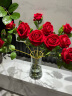 盛世泰堡仿真玫瑰花手感保湿假花仿生花装饰花束插花客厅摆件大红玫瑰*10 实拍图