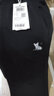 杰克·瓊斯（JACK&JONES）衣服男裝褲子男夏季束腳褲運動褲寬松衛(wèi)褲休閑卡通刺繡微彈男褲 E40黑色 30 170 曬單實拍圖