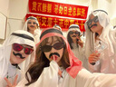 派吉鯊（PAIJISHA）中東土豪套裝 中東土豪阿拉伯迪拜服裝長(zhǎng)袍生日聚會(huì)網(wǎng)紅舞會(huì)派對(duì) 【適合身高150-185cm】純白款(送 曬單實(shí)拍圖