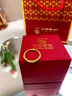 中國黃金（CHINA GOLD）紫荊花戒指女新款足金古法黃金櫻花生日禮物送女友老婆教師節禮物 19號 約0.5g 曬單實(shí)拍圖