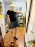 妙奕嘉裙褲夏天女2025新款褲裙女寬松休閑運動(dòng)短褲女闊腿褲子夏季短裙女 抽繩運動(dòng)褲裙 深灰 L 【建議100-120斤】 曬單實(shí)拍圖
