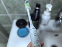 飛利浦（PHILIPS）電動牙刷鉆石3系6730升級款情侶款HX5181 PRO升級HX5272微泡水流黑科技送男友老公七夕節(jié)日禮物 【肖戰(zhàn)推薦】鉆3-HX5181-皓月白 曬單實拍圖