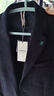 哈吉斯（HAZZYS）男裝 秋冬款單西商務(wù)通勤西裝羊毛針織西服男ASUZJ0BDF11 深藏青色DN L 175/96A 48 曬單實(shí)拍圖