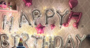 欧妮姿 生日装饰气球场景布置浪漫成人儿童女孩派对快乐桌飘 银色星月 实拍图